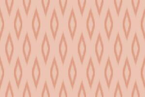 ethnisch Ikat Stoff Muster geometrisch Stil. Ikat Stickerei ethnisch orientalisch Muster Rose Gold Rosa Gold Hintergrund. abstrakt, Vektor, Illustration. Textur, Kleidung, Rahmen, Dekoration, Motiv Valentinstag. vektor