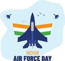 indisch Luft Macht Tag Vektor