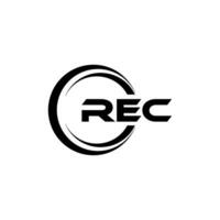 rec Logo Design, Inspiration zum ein einzigartig Identität. modern Eleganz und kreativ Design. Wasserzeichen Ihre Erfolg mit das auffällig diese Logo. vektor