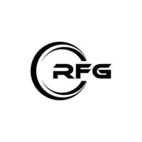 rfg logotyp design, inspiration för en unik identitet. modern elegans och kreativ design. vattenmärke din Framgång med de slående detta logotyp. vektor