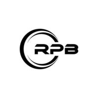 rpb logotyp design, inspiration för en unik identitet. modern elegans och kreativ design. vattenmärke din Framgång med de slående detta logotyp. vektor