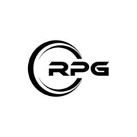 rPG logotyp design, inspiration för en unik identitet. modern elegans och kreativ design. vattenmärke din Framgång med de slående detta logotyp. vektor