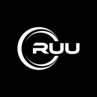 Ruu Logo Design, Inspiration zum ein einzigartig Identität. modern Eleganz und kreativ Design. Wasserzeichen Ihre Erfolg mit das auffällig diese Logo. vektor