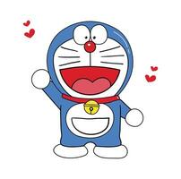 Doraemon söt vektor