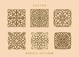 arabicum mönster konst mitten östra stil mönster vektor