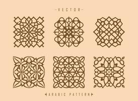 Arabisch Muster Kunst Mitte östlichen Stil Muster vektor