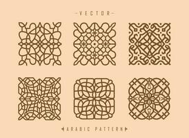 Arabisch Muster Kunst Mitte östlichen Stil Muster vektor