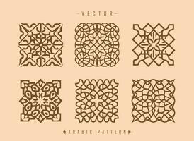 arabicum mönster konst mitten östra stil mönster vektor