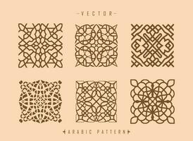 arabicum mönster konst mitten östra stil mönster vektor