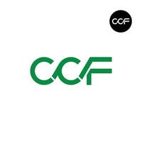 brev ccf monogram logotyp design vektor