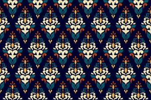 ikat etnisk orientalisk sömlös mönster traditionell. design för kläder, tyg, matta, tapeter, textur, inslagning vektor