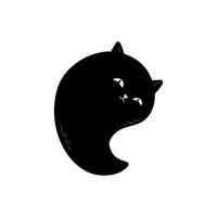 svart spöke katter vektor