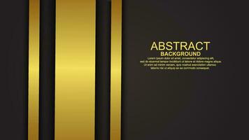abstrakt Hintergrund überlappend Gold Linie Dekoration Schichten mit Kopieren Raum zum Text. Luxus Stil. Vektor Illustration