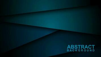 Türkis Grün und Blau Hintergrund Vektor Schichten überlappend auf dunkel Raum zum Hintergrund Design