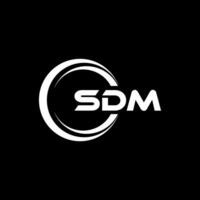 sdm Logo Design, Inspiration zum ein einzigartig Identität. modern Eleganz und kreativ Design. Wasserzeichen Ihre Erfolg mit das auffällig diese Logo. vektor