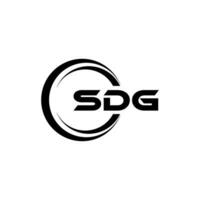 sdg Logo Design, Inspiration zum ein einzigartig Identität. modern Eleganz und kreativ Design. Wasserzeichen Ihre Erfolg mit das auffällig diese Logo. vektor