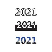 Nummernlogo 2021 Designvektorlogo und Designnummer vektor