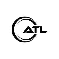 atl logotyp design, inspiration för en unik identitet. modern elegans och kreativ design. vattenmärke din Framgång med de slående detta logotyp. vektor