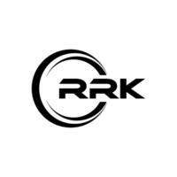 rrk logotyp design, inspiration för en unik identitet. modern elegans och kreativ design. vattenmärke din Framgång med de slående detta logotyp. vektor