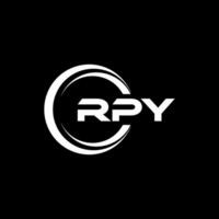rpy logotyp design, inspiration för en unik identitet. modern elegans och kreativ design. vattenmärke din Framgång med de slående detta logotyp. vektor