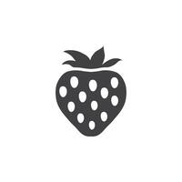 jordgubb ikon i platt stil. bär vektor illustration på vit isolerat bakgrund. jordgubb företag begrepp.