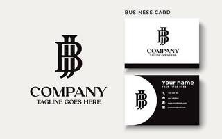 Anfangsbuchstabe jb, bj, j, b Großbuchstaben moderne Logo-Design-Vorlagenelemente. schwarzer Buchstabe auf weißem Hintergrund. kann für Unternehmen, Consulting-Gruppenunternehmen verwendet werden. vektor