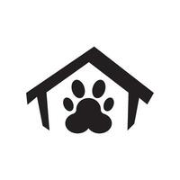 hundkoja, hund kennel ikon vektor illustration symbol design