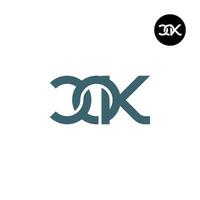 brev cok monogram logotyp design vektor