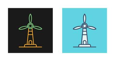 Symbol für Windmühlenvektor vektor