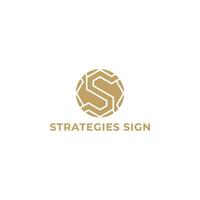 modern stilvoll kreativ modisch kreisförmig Sport Marke Gold Farbe ss s Initiale basierend Brief Symbol Logo angewendet zum Geschäft und Beratung Logo Design Inspiration Vorlage vektor