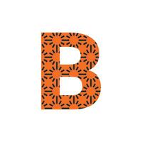 b brev logotyp och b text logotyp och b ord logotyp design. vektor