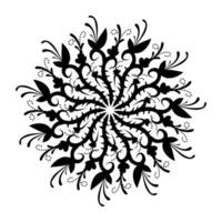 schwarz Stammes- Mandala Element Illustration Design. perfekt zum Tätowierungen, Symbole, Hintergrund Elemente und Tapeten, Aufkleber vektor