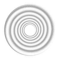 gepunktet Spiral- Kreis, Halbton Spiral- Vektor Illustration.