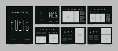 Portfolio Vorlage die Architektur und Innere Portfolio Mode Portfolio Fotografie Portfolio Design vektor