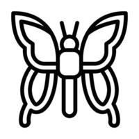 Symbol für Schmetterlingslinie vektor