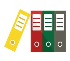 Büro Datei Symbol im Vektor und Datei Vektor und Gelb , rot und Grün Datei Symbol und Vektor Design Illustration von Büro Tabelle Datei