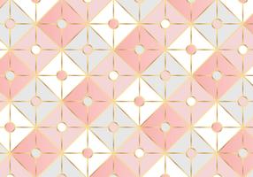 Geometrisk Rose Gold Square Mönster Bakgrund vektor