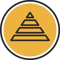 Pyramide Vektor Symbol Design