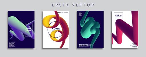 Minimale Vector-Cover-Designs. Zukünftige Plakatschablone. vektor