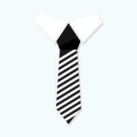 slips företag stil. slips och slips isolerat, vektor halsband och kravatt illustration