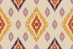 ikat paisley broderi på grå bakgrund.geometrisk etnisk orientalisk sömlös mönster traditionell.aztec stil abstrakt vektor illustration.design för textur, tyg, kläder, inslagning, matta, tryck.