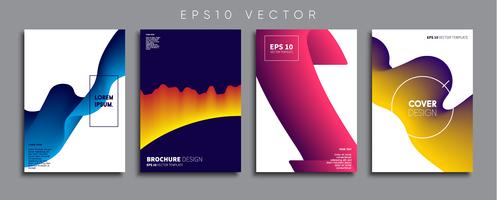 Minimale Vector-Cover-Designs. Zukünftige Plakatschablone. vektor