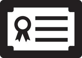 Zertifikat Symbol Vektor Illustration