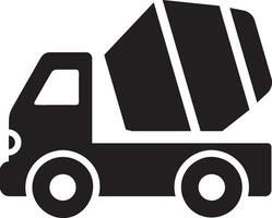 Betonmischer-LKW-Symbol vektor