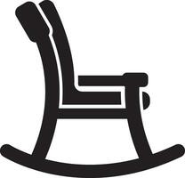 schaukeln Stuhl Symbol vektor