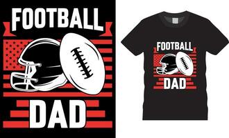 Fußball Papa, amerikanisch Fußball T-Shirts Design Vektor Vorlage.Fußball