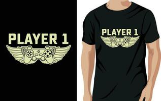 gaming t-shirt design vektor