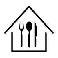Mahlzeit Symbol Vektor. Restaurant Illustration unterzeichnen. speisen Symbol. Essen Logo. Koch markieren. vektor
