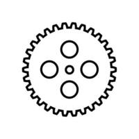 redskap ikon vektor. teknik illustration tecken. kugghjul symbol. inställningar logotyp. vektor
