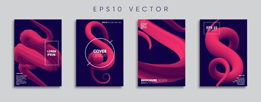 Minimale Vector-Cover-Designs. Zukünftige Plakatschablone. vektor